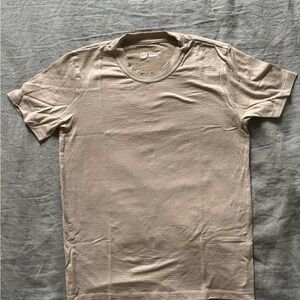 Outlier Ultrafine Merino T-Shirt - Sand/Tan - S - 100% wool